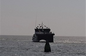 Wasserschutzpolizeiinspektion Oldenburg: WSPI-OLD: Offshore Supply Ship lief vor Borkum auf Grund