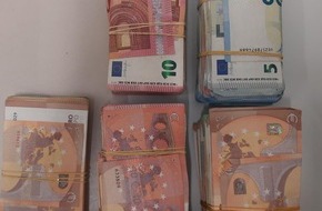 Bundespolizeidirektion Sankt Augustin: BPOL NRW: Bundespolizei stellt über 78.000 Euro sicher - Verdacht der Geldwäsche liegt vor