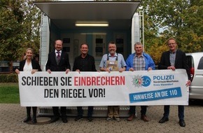 Polizei Warendorf: POL-WAF: Landesweites Aktionswochenende "Riegel vor! Sicher ist sicherer." vom 28. bis 30.10.2022 - Kriminalprävention bietet Vorträge an