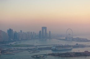 AIDA Cruises: AIDA Pressemeldung: AIDAcosma herzlich in Dubai zum Erstanlauf begrüßt
