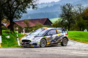 M-Sport Ford hat sich mit dem Puma Hybrid Rally1 beim WM-Lauf auf deutschem Boden erfolgreich durchgekämpft