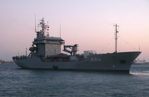 Presse- und Informationszentrum Marine: Deutsche Marine - Pressemeldung/ Pressetermin: Kurs Kiel - Tender "Werra" zurück vom UNIFIL-Einsatz