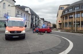 Polizeidirektion Mayen: POL-PDMY: Ahrweiler-Verkehrsunfall mit schwerverletzter Fahrradfahrerin