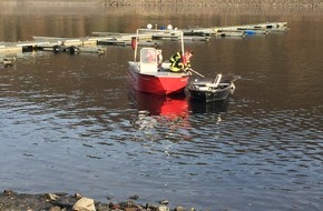 Feuerwehr Olpe: FW-OE: Führerloses Anglerboot auf dem Biggesee