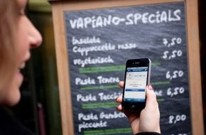 Vapiano SE: Vapiano belohnt Freunde beim Check-In / Vapiano gibt Teilnahme an Facebook®-Angebote bekannt (mit Bild)