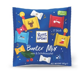 Das Ritter Sport Weihnachtssortiment 2025