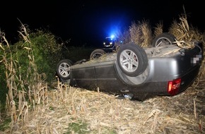 Polizei Coesfeld: POL-COE: Coesfeld, Lette, Herteler/ Auto überschlägt sich