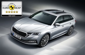 Skoda Auto Deutschland GmbH: Neuer SKODA OCTAVIA erzielt fünf Sterne im Euro NCAP-Test