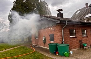 Feuerwehr Schermbeck: FW-Schermbeck: Zimmerbrand am Ostersonntag