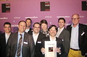 Debrunner Koenig Gruppe: Debrunner Koenig remporte le bronze aux «Best of Swiss Web 2014» (IMAGE)