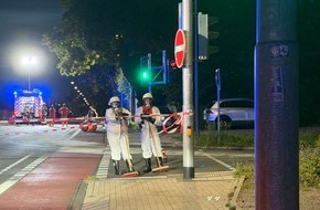 Feuerwehr Recklinghausen: FW-RE: Gefahrguteinsatz an der Autobahnabfahrt A43 in Recklinghausen-S&uuml;d
