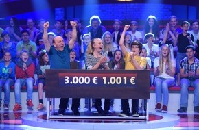 ARD Das Erste: Das Erste: Kinder-Special bei "Wer weiß denn sowas?" 
Das schlaue Wissensspiel mit Bernhard Hoëcker und Elton - moderiert von Kai Pflaume
Mittwoch, 5. August 2015, um 18:00 Uhr im Ersten