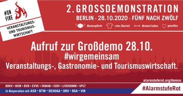 RDA Internationaler Bustouristik Verband: Countdown läuft: Großdemo #AlarmstufeRot am 28. Oktober in Berlin