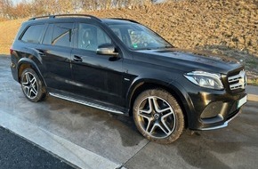 Hauptzollamt Bielefeld: HZA-BI: Bielefelder Zoll entdeckt illegale Fahrzeugnutzung auf A44/Mercedes-Benz GLS Grand Edition beim Zoll nicht angemeldet