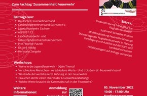 Landesfeuerwehrverband Sachsen e.V.: LFV-Sachsen: Zusammenhalt Feuerwehr Kameradschaftseinsatz für die sächsischen Feuerwehren am 05.11.2022