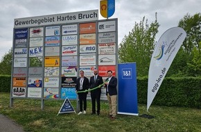 1&1 Versatel GmbH: Schnelles Internet für Unternehmen in Eggenstein-Leopoldshafen: 1&1 Versatel stellt Glasfasernetz im Gewerbegebiet „Hartes Bruch“ fertig