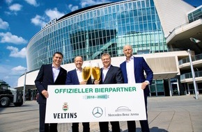 Brauerei C. & A. VELTINS GmbH & Co. KG: Mercedes-Benz Arena serviert frisches Veltins