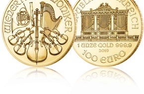 Münze Österreich AG: 30jähriges Jubiläum der Goldmünze "Wiener Philharmoniker" zeigt: Gold ist sicherer und renditestarker Baustein zur langfristigen Kapitalanlage