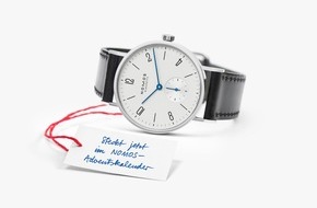 NOMOS Glashütte/SA Roland Schwertner KG: Misst die Zeit bis 24.12.: Der wertvolle NOMOS-Adventskalender