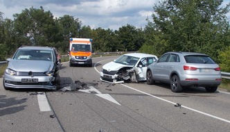 Polizeidirektion Neustadt/Weinstraße: POL-PDNW: Bei Verkehrsunfall drei Personen verletzt