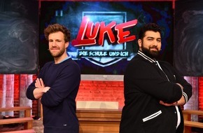 SAT.1: Finales Wissensduell ohne Gnade im SAT.1 Abendgymnasium: Luke Mockridge vs. Faisal Kawusi in "LUKE! Die Schule und ich"