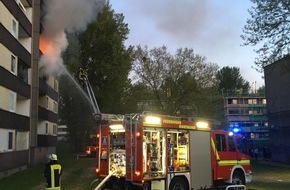 Feuerwehr Dortmund: FW-DO: 25.04.2020 Brand in einem Mehrfamilienhaus in Eving