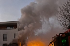 Feuerwehr Dresden: FW Dresden: Wohnungsbrand in Striesen - Drei Personen verletzt