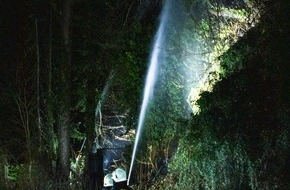 Feuerwehr Iserlohn: FW-MK: Feuer an der Bahnstrecke Iserlohn Letmathe