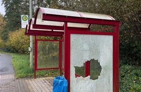 Polizeiinspektion Kusel und Polizeiwache Schönenberg-Kübelberg: POL-PIKUS: Vandalismus an Bushaltestelle