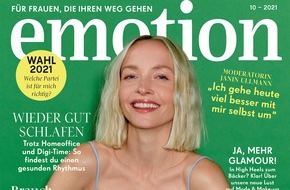 EMOTION Verlag GmbH: Bärbel Schäfer: "Ich würde gern ein Kino eröffnen" / 12 Promi-Männer drehen den Spieß um und stellen der Journalistin die Fragen.