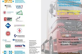 Polizeiinspektion Göttingen: POL-GÖ: (250/2023) Zwei Tage Verkehrssicherheit pur - GVN veranstaltet LKW-Sicherheitstage am 6. und 7. Juni 2023 auf dem Autohof Northeim an der A 7