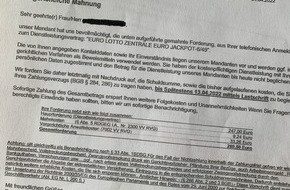 Polizeiinspektion Verden / Osterholz: POL-VER: Warnung vor falschem Rechtsanwaltsschreiben