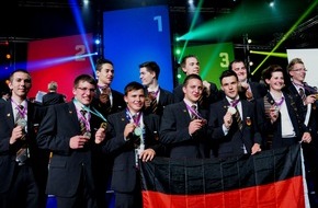 WorldSkills Germany e.V.: Ein goldenes "Heimspiel": Weltmeistertitel für deutsche Fliesenleger und Trockenbauer bei den WorldSkills Leipzig 2013 (BILD)