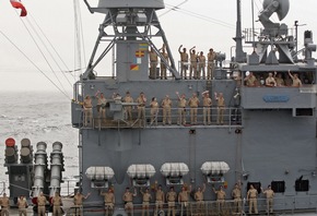 Deutsche Marine - Pressemeldung / Bilder der Woche: Südatlantiküberfahrt beendet - Marineschiffe bis Montag in Brasilien