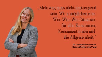 VYTAL Global GmbH: Ein Jahr Mehrwegangebotspflicht: Ein guter erster Schritt, aber mit Nachbesserungsbedarf / Vytal zeigt, wie es besser geht