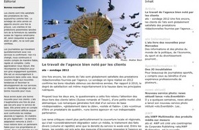 news aktuell (Schweiz) AG: Newsletter de l'ats: Photos d'évènements, meilleure campagne Social Media et bons résultats pour l'ats