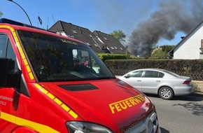 Kreisfeuerwehrverband Pinneberg: FW-PI: Brannte LKW und Carport - Schnelles Eingreifen der Feuerwehr Schenefeld verhindert schlimmeres (FOTO)