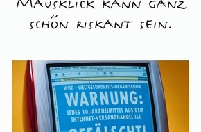 pharmaSuisse - Schweizerischer Apotheker Verband / Société suisse des Pharmaciens: Apothekerverband: Medikamente per Internet - Ein Medikament ist keine Hose