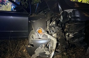 Polizei Coesfeld: POL-COE: D&uuml;lmen, Merfeld, L600/ Auto kommt von Stra&szlig;e ab