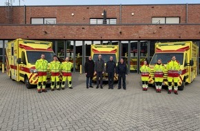 Feuerwehr Ratingen: FW Ratingen: Feuerwehr Ratingen - Neue Rettungswagen für den Rettungsdienst der Städte Ratingen und Heiligenhaus