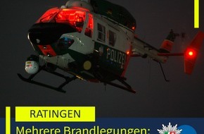 Polizei Mettmann: POL-ME: Mehrere Brände: Polizei fasst Tatverdächtigen nach Fahndung mit Hubschrauber - 2507118
