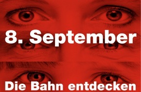Deutsche Bahn AG: 8. September ist BahnTag: Bundesweiter Tag der offenen Tür an 36
Standorten