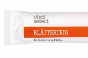 Lidl: Der österreichische Hersteller Wewalka GmbH Nfg. KG informiert über einen Warenrückruf des Produktes "chef select Blätterteig, 275 g"