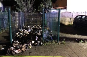 Polizeidirektion Worms: POL-PDWO: Brand von mehreren Mülltonnen