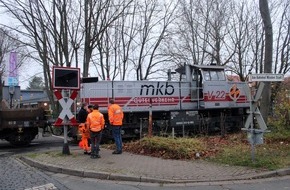 Polizei Minden-Lübbecke: POL-MI: Unfall am Bahnübergang in der Goebenstraße endet glimpflich