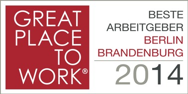 Great Place to Work® Institut Deutschland: Unternehmen aus Berlin und Brandenburg für gute Arbeitsplatzqualität ausgezeichnet (FOTO)