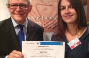 Stiftung für das behinderte Kind: Medienpreis "Prävention in der Schwangerschaft" auf dem Hauptstadtkongress verliehen (BILD)