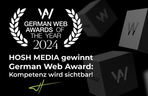 HOSH MEDIA: HOSH MEDIA gewinnt German Web Award: Kompetenz wird sichtbar