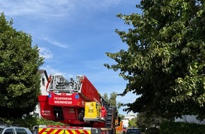 Feuerwehr Weinheim: FW Weinheim: Feuerwehr Weinheim zur Tragehilfe alarmiert