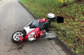 Polizeidirektion Landau: POL-PDLD: Rollerfahrer schwerverletzt